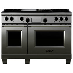 Wolf ICBDF486G Dual Fuel Range Cooker, Stainless Steel